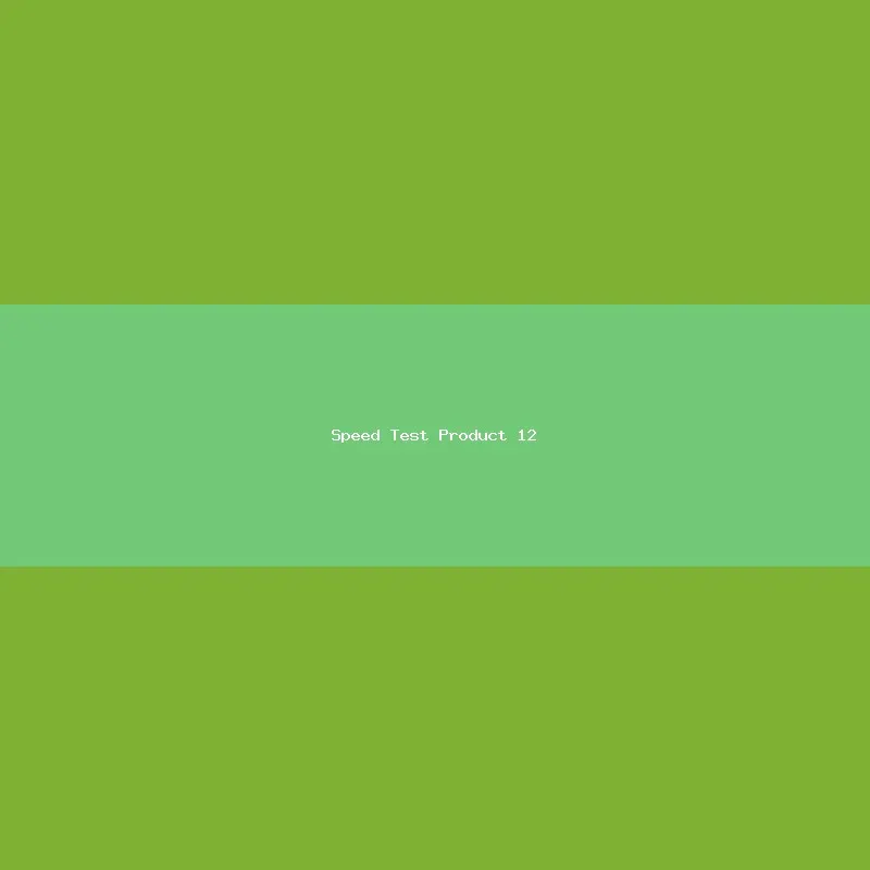 Speed Test Product 12