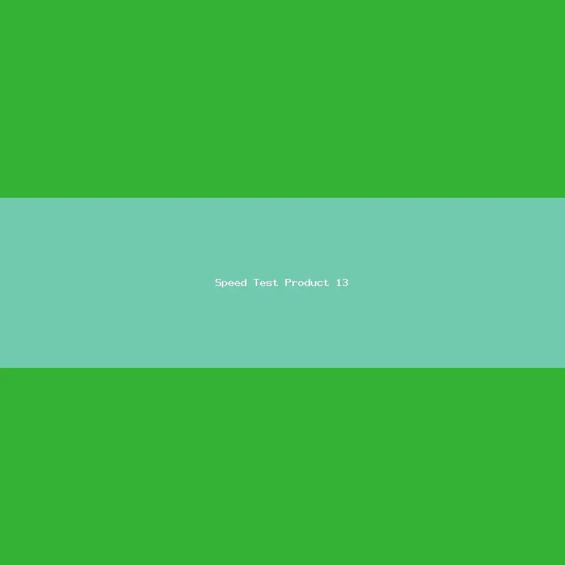 Speed Test Product 13