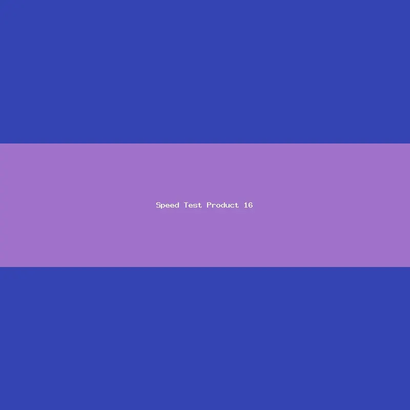 Speed Test Product 16