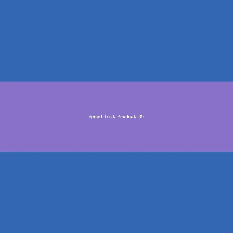 Speed Test Product 35