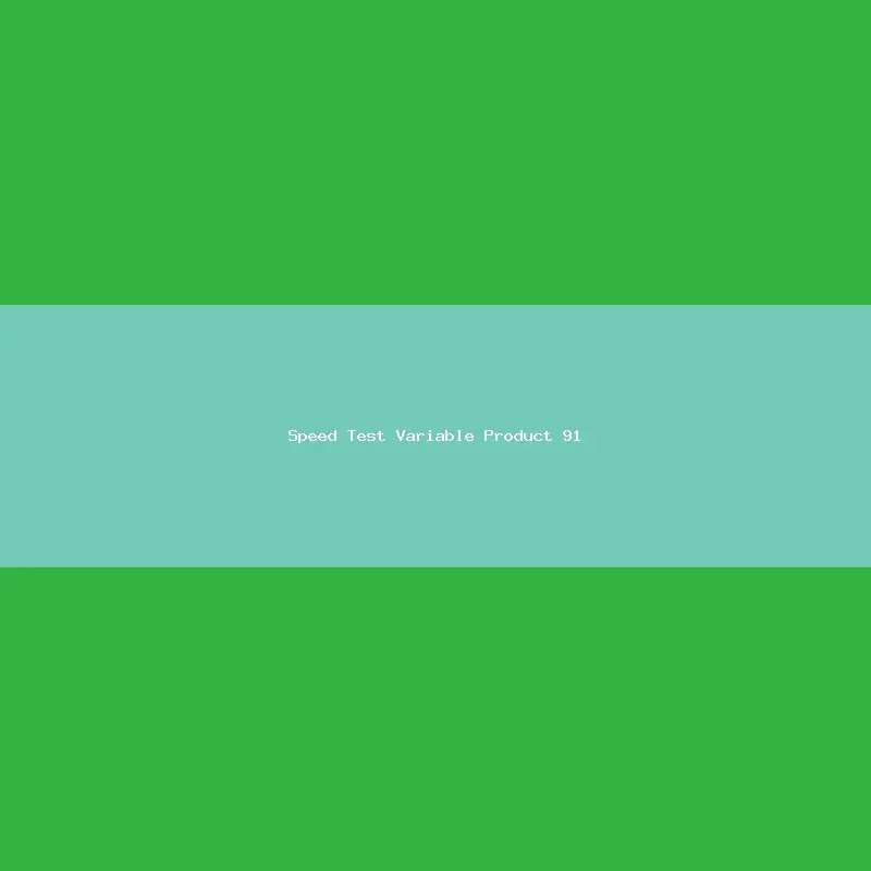 Speed Test Variable Product 91