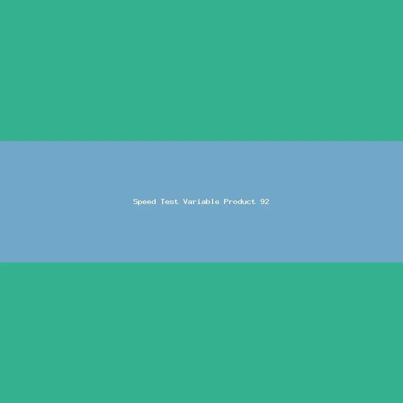 Speed Test Variable Product 92